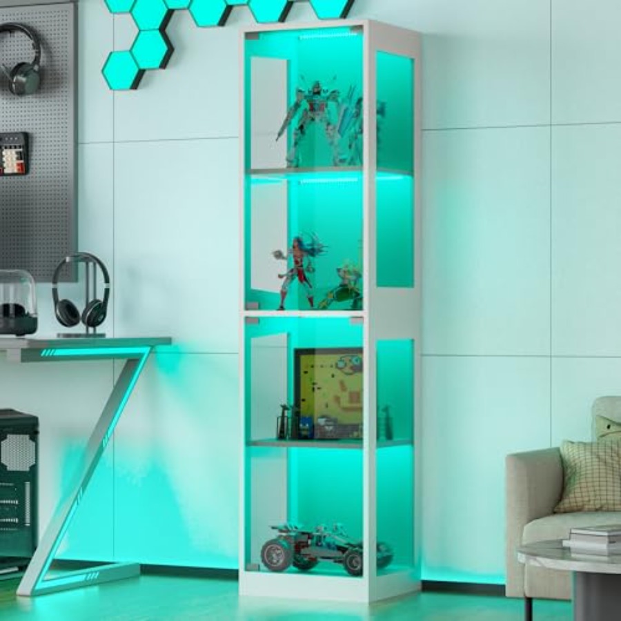 Стеклянная витрина с RGB-подсв – обзор и цена Glass Cabinet Display
