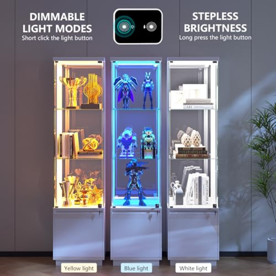 Угловой шкаф-витрина для гости – обзор и цена Glass Cabinet Display