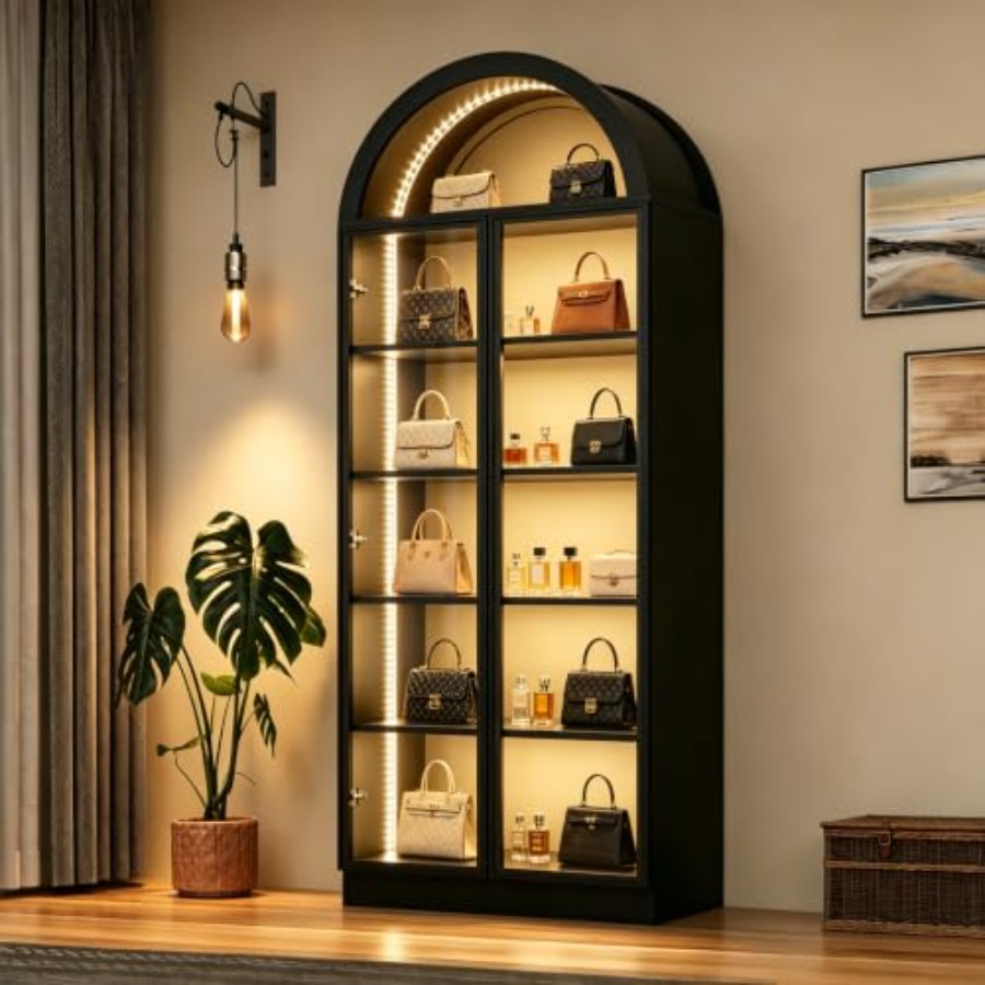 Арочная витрина для гостиной и – обзор и цена Glass Cabinet Display